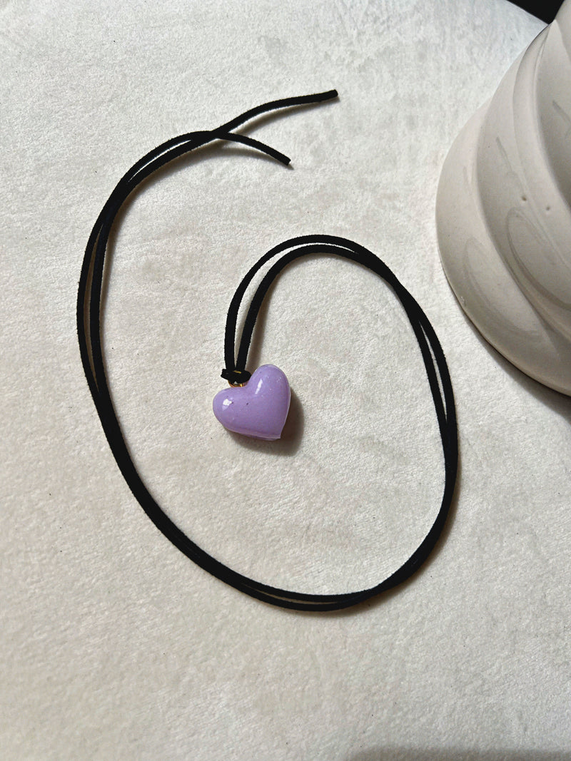 Heart Cord Necklace - Small