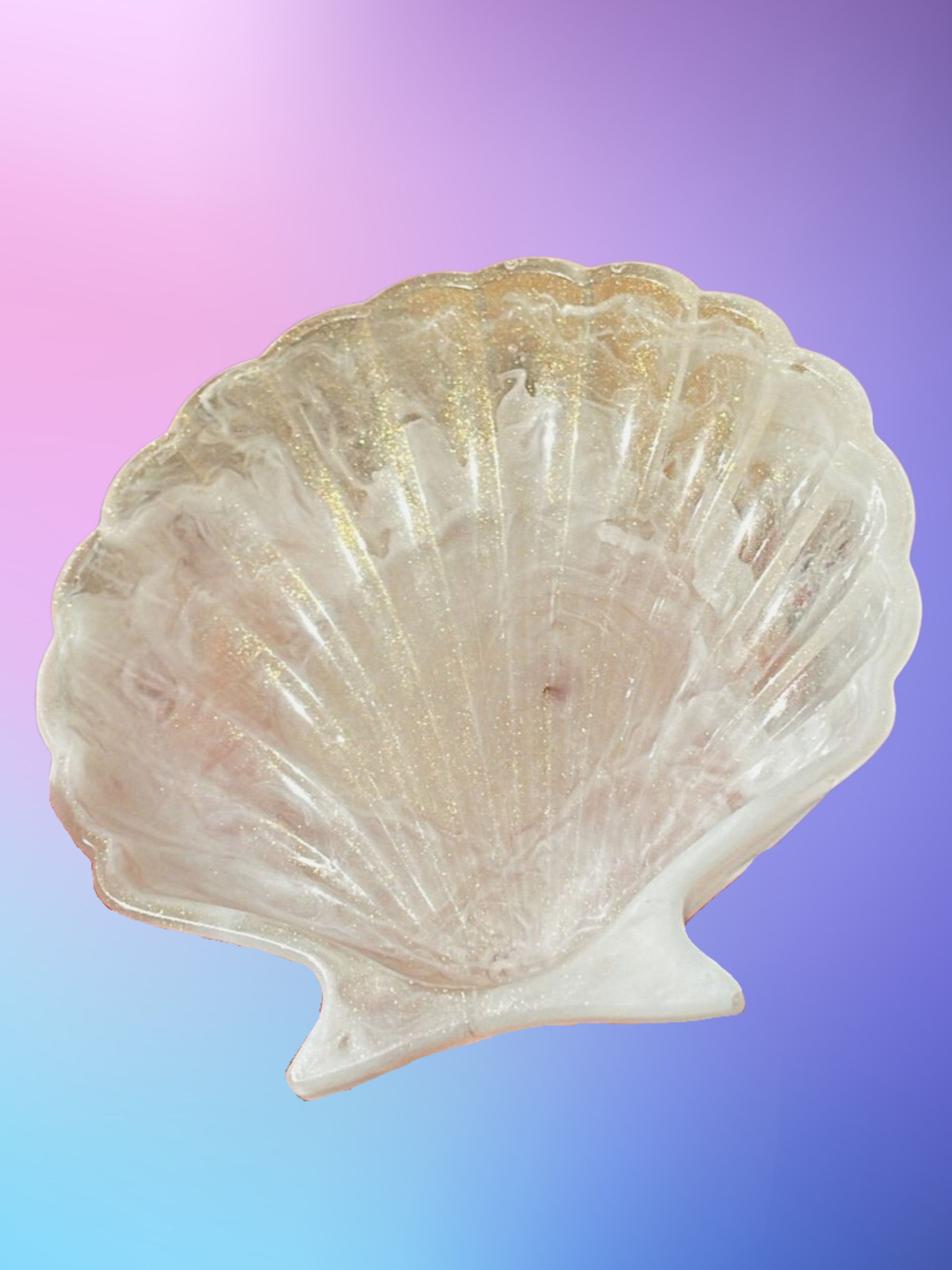 glitter shell, blue shell, elegant tray, gifts for beach lovers, shell trinket tray, decorative tray, seashell jewelry tray, shell shaped tray, mother of pearl tray, trinket tray, trinket dish, seashell lovers, beach lovers, seashell jewelry tray