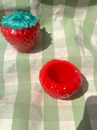 picnic decor, strawberry box, fruit box, cute storage box, cottage core decor, strawberry decor, strawberry themed box, summer box, womens trinket box, trinket box with lid, collecting trinket boxes, trinket box jewellery, small trinket box, pink trinket box, resin trinket box, resin box, trinket tray, handmade, home decoration, home decor, gifts for her