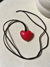 heart choker gold, heart choker necklaces, red heart choker, big heart necklace gold, big heart pendant choker, oversized heart statement necklace, big heart necklace trend, chunky heart necklace, big heart necklace buy online, big necklaces in style, big bold chunky necklaces, big bold statement necklaces, handmade necklaces