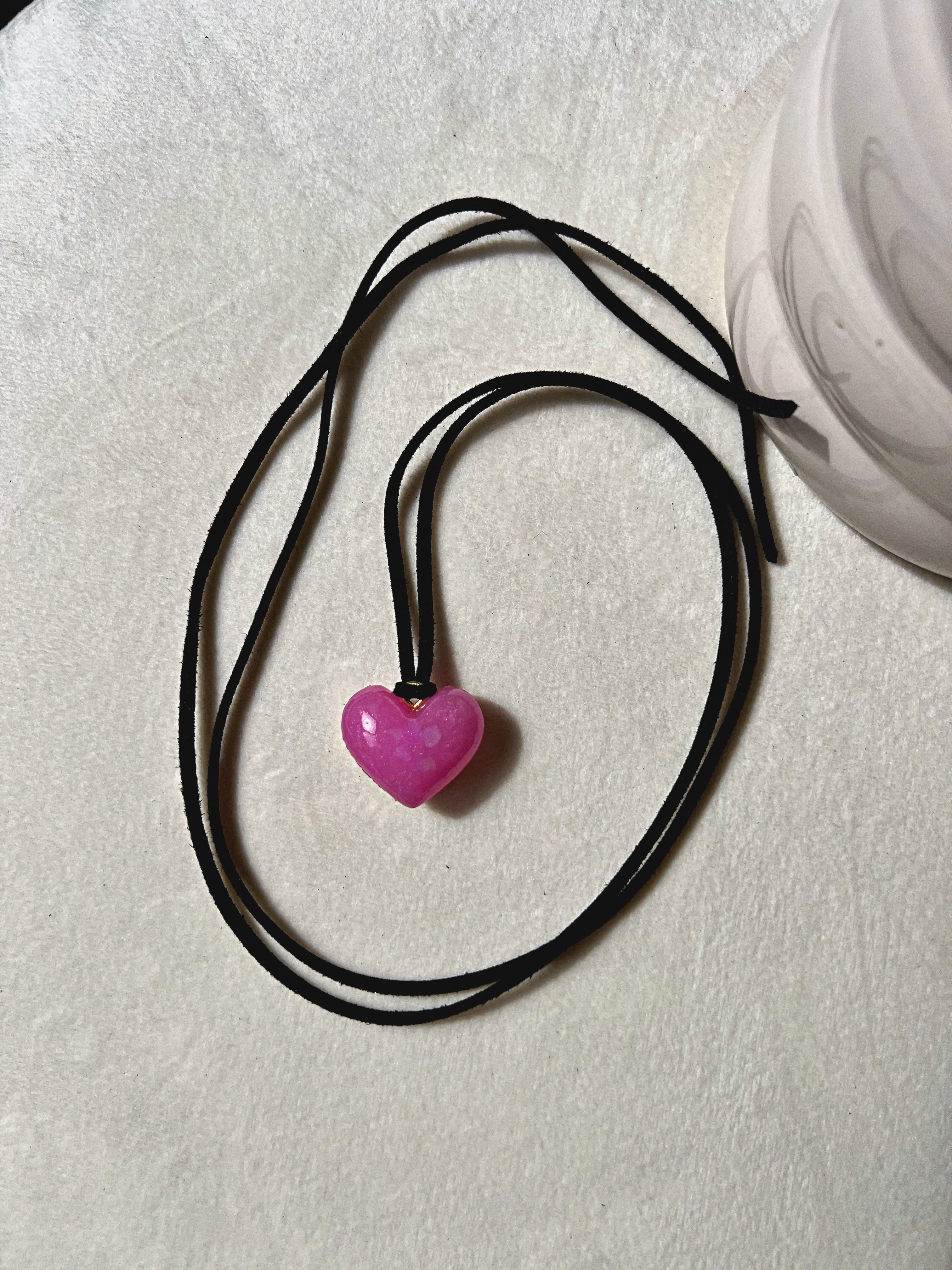 Big red sale heart necklace